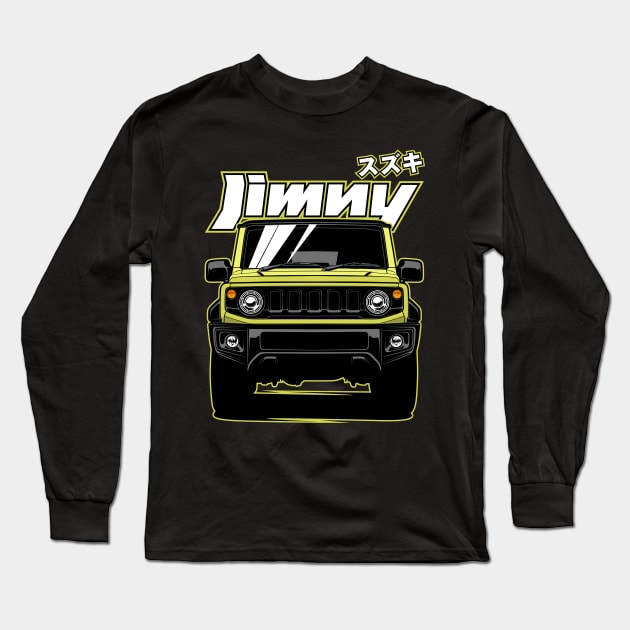 Jimny Sierra JB64/JB74 Kinetic Yellow Long Sleeve T-Shirt by idrdesign